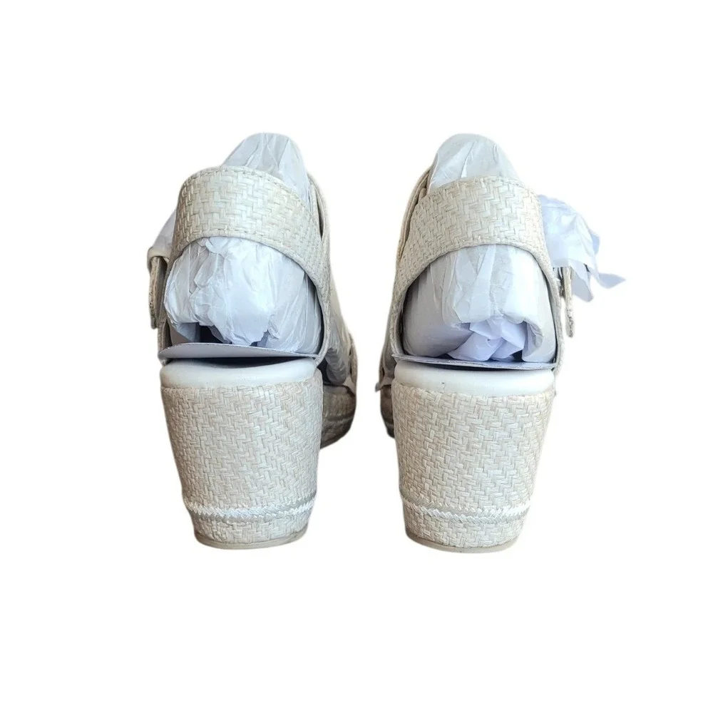 NATURALIZER 12M Eggshell Stella Wedge Sandal Women